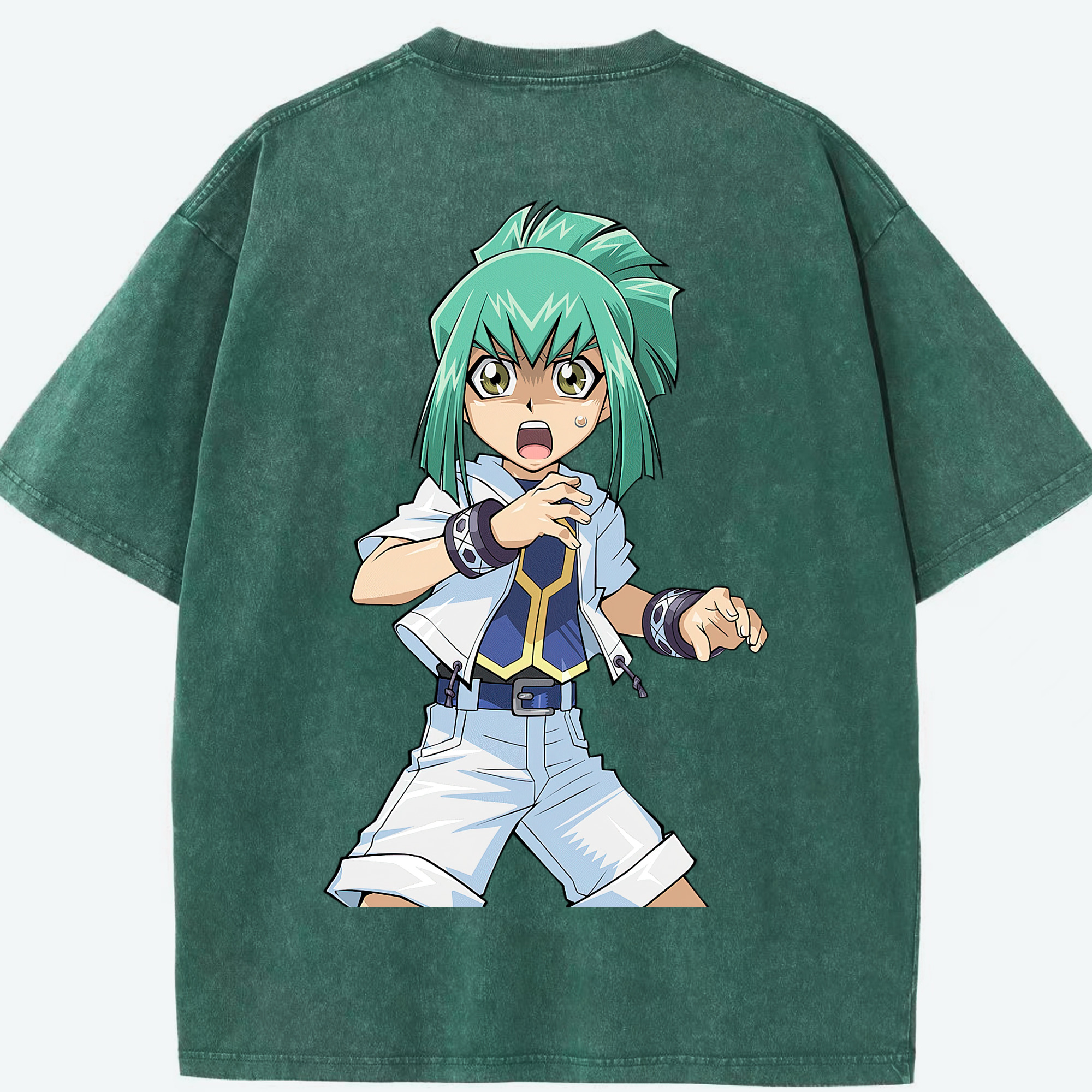 （画像用） 遊☆戯☆王 Yu-Gi-Oh! 綿100% ヴィンテージ風 半袖Tシャツ（背面プリント）